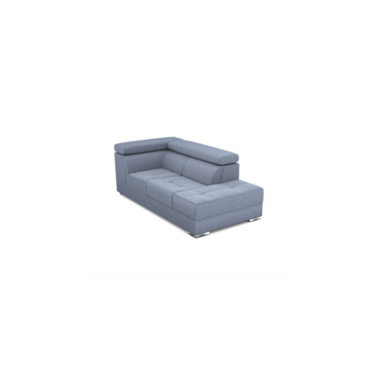 Salon d'angle modulaire Quartz — Gris clair chiné
