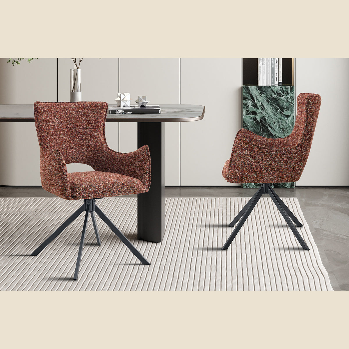 Chaise Billy pivotante — Tissu