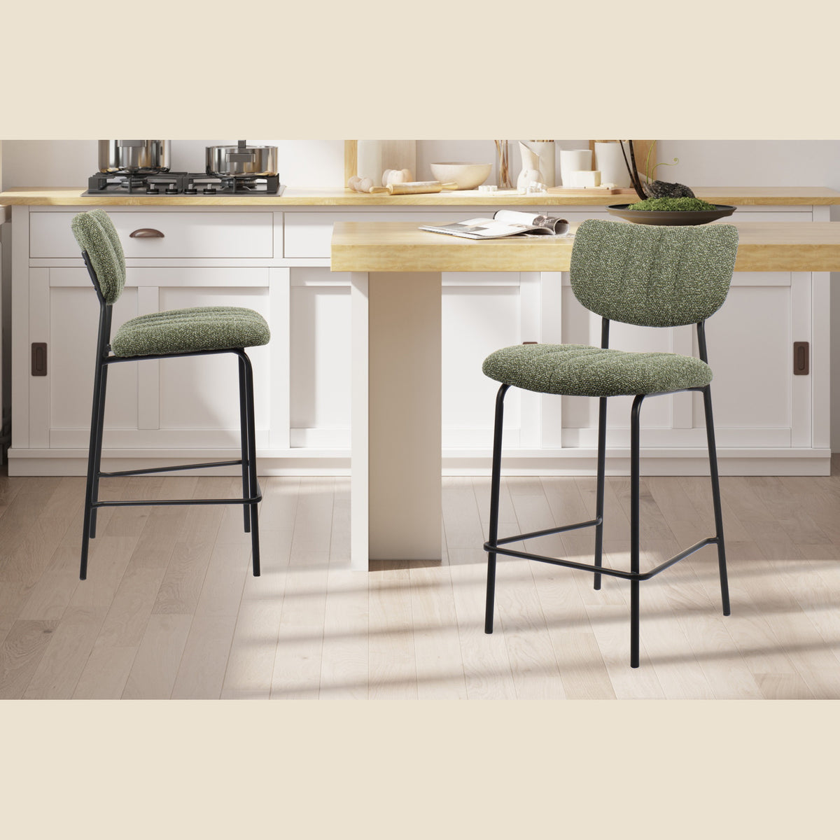 Chaise de comptoir Antura — Tissu