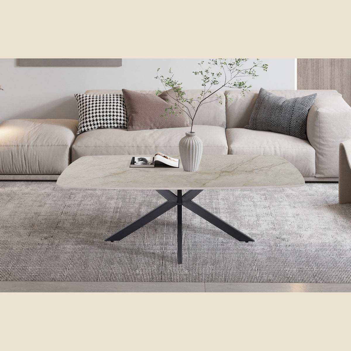 Table basse Apollo 130 cm — Ovale danoise