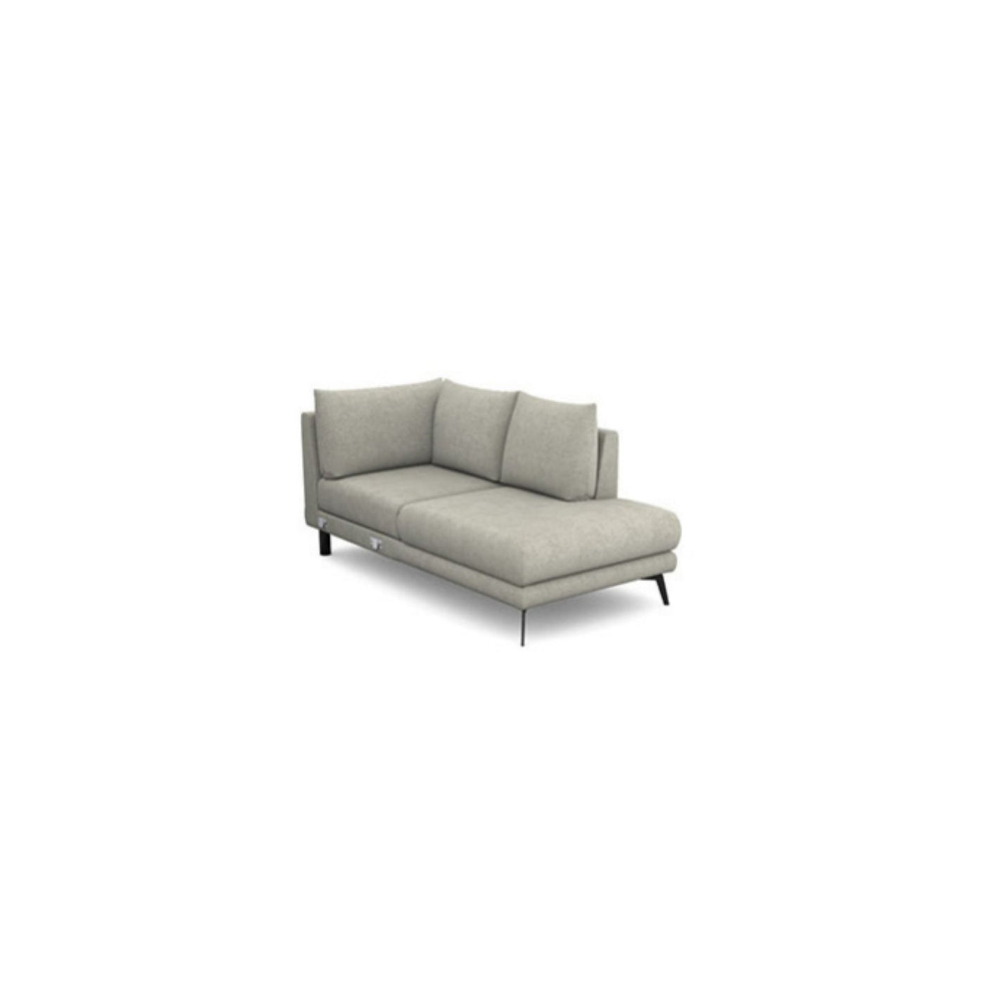 Salon d'angle modulaire Inferno — Gris clair