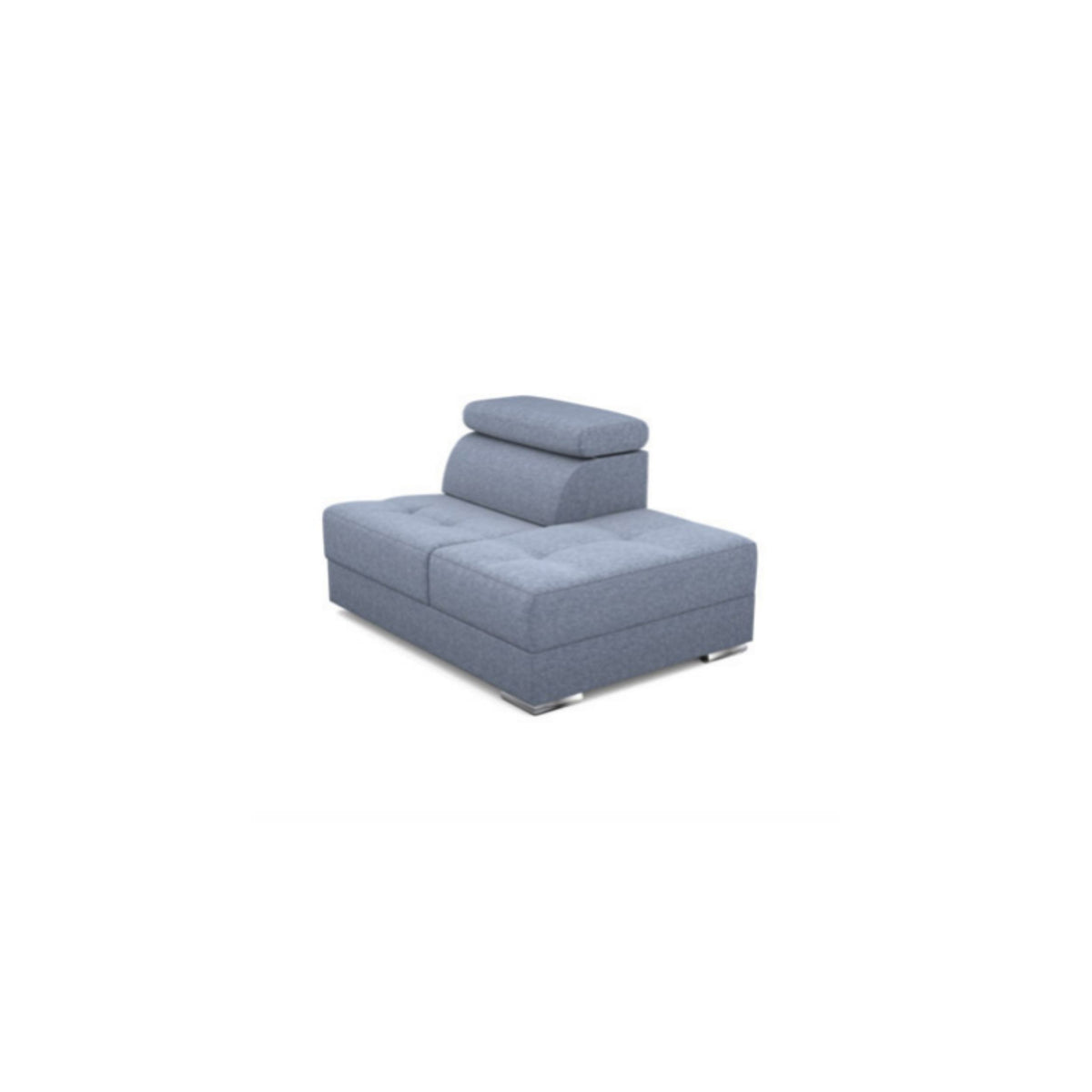 Salon d'angle modulaire Quartz — Gris clair chiné