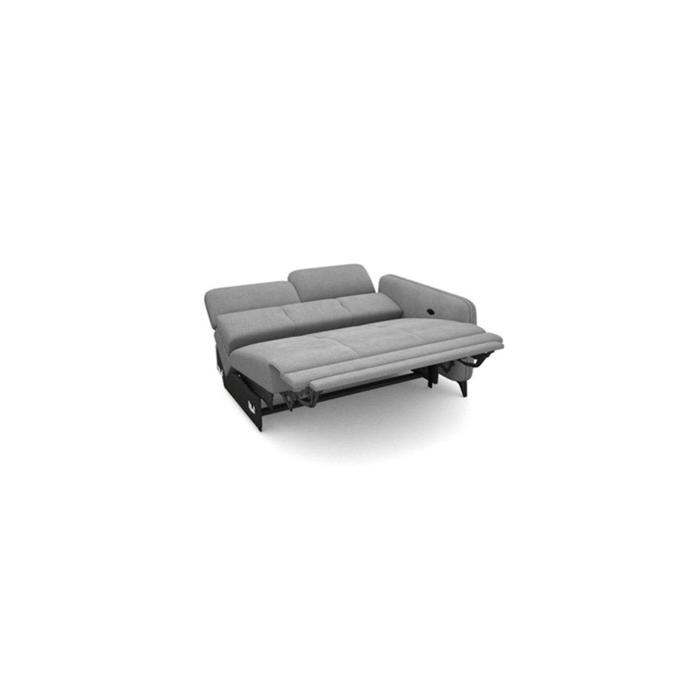 Salon d'angle modulaire Bolt — Gris clair chiné