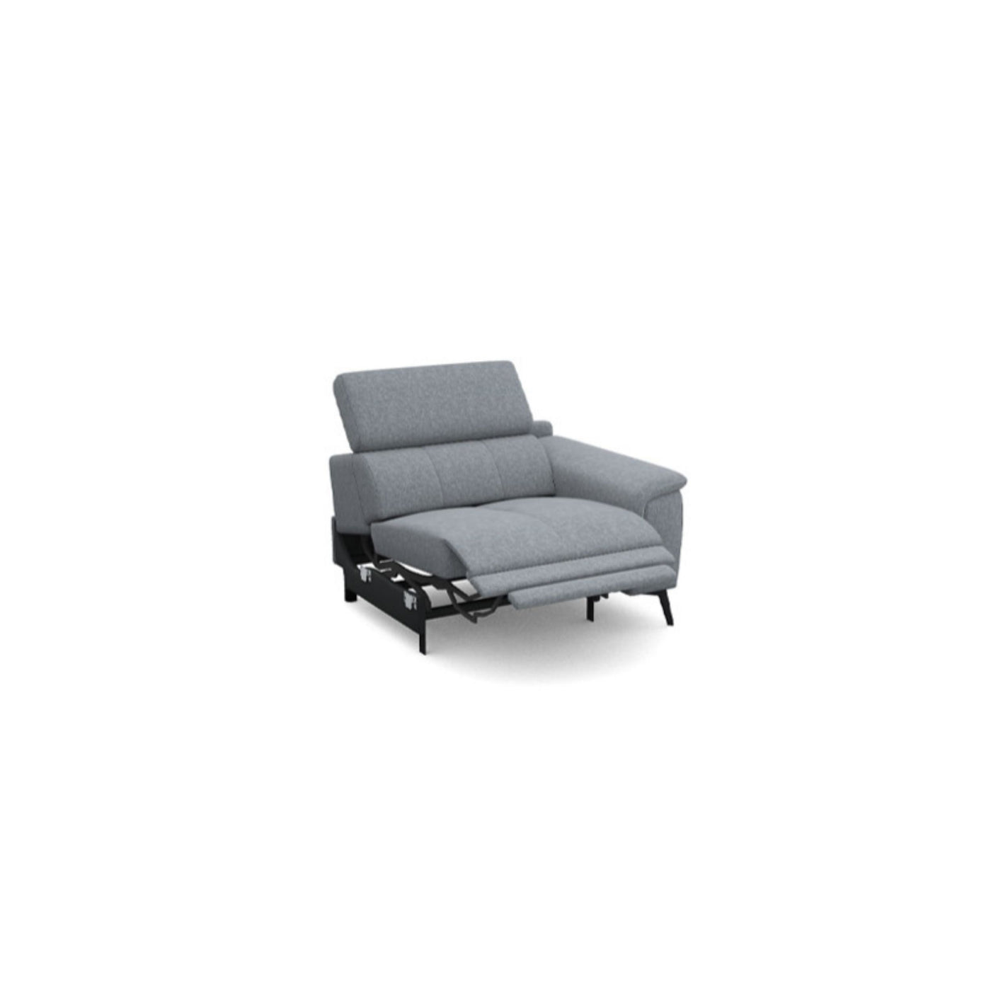 Salon d'angle modulaire Lenon — Gris clair chiné