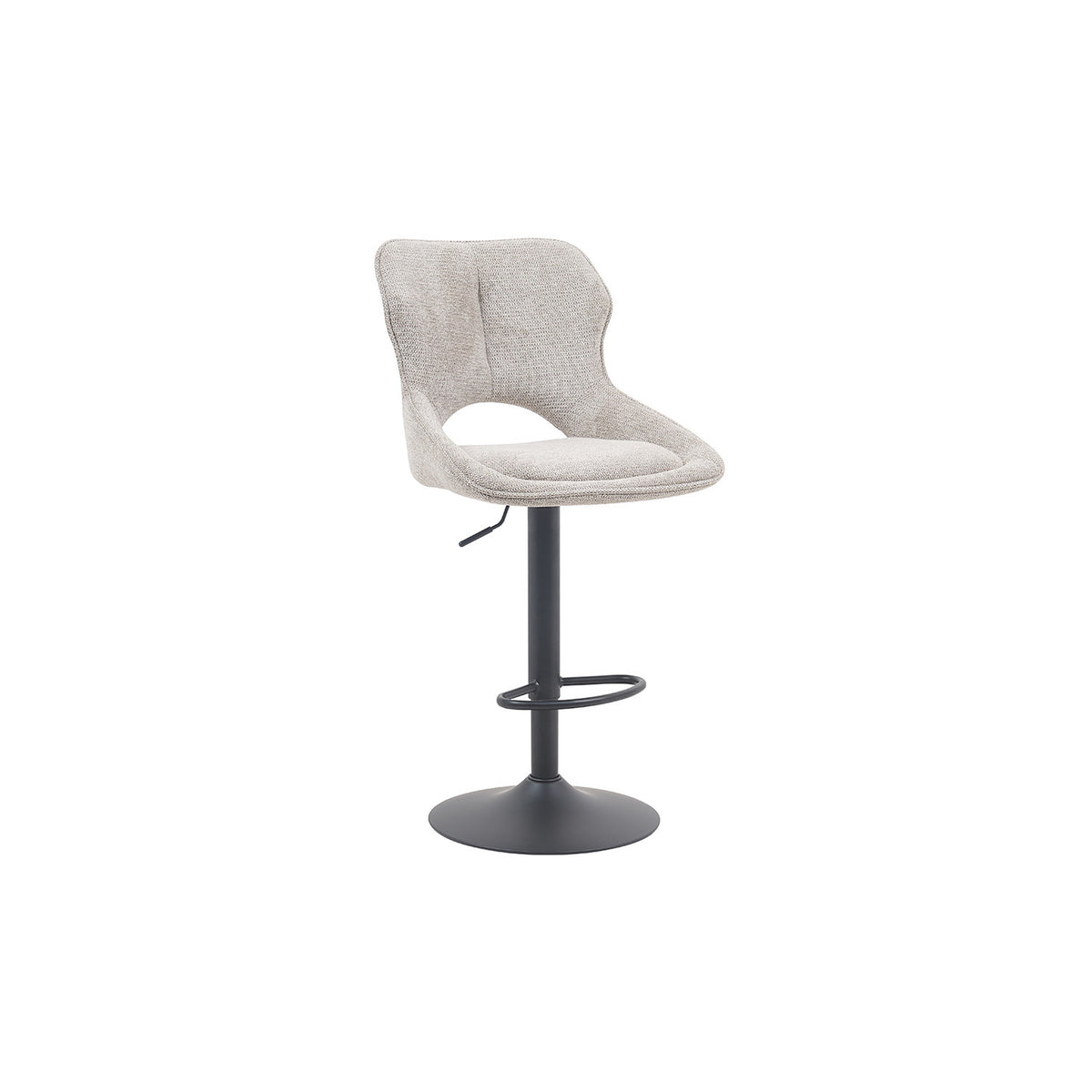Chaise de bar Mori — Tissu, hauteur réglable