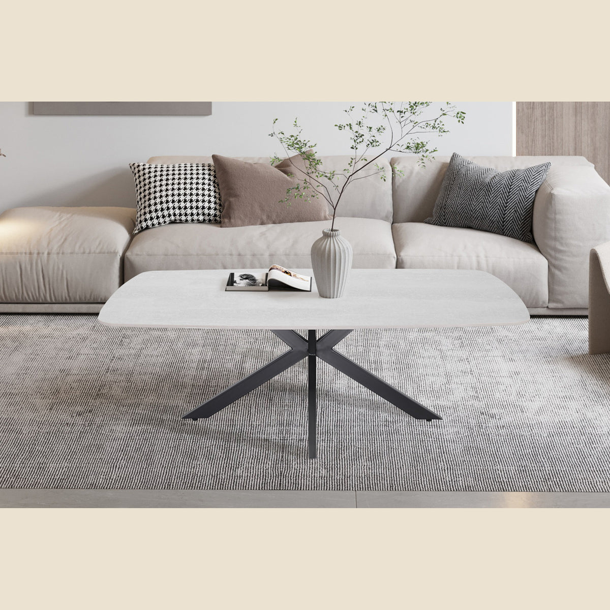 Table basse Apollo 130 cm — Ovale danoise