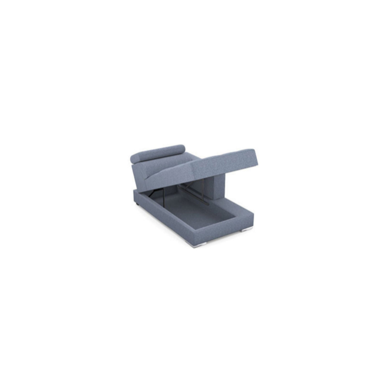 Salon d'angle modulaire Quartz — Gris clair chiné