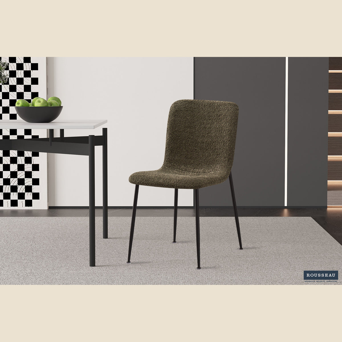 Chaise Alice — Bouclé ou velours côtelé