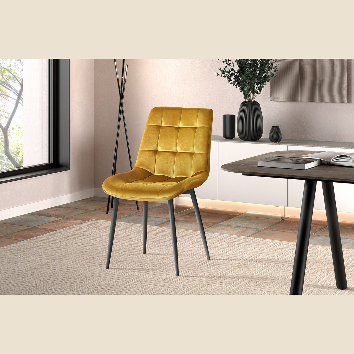 Chaise Juta — Velours