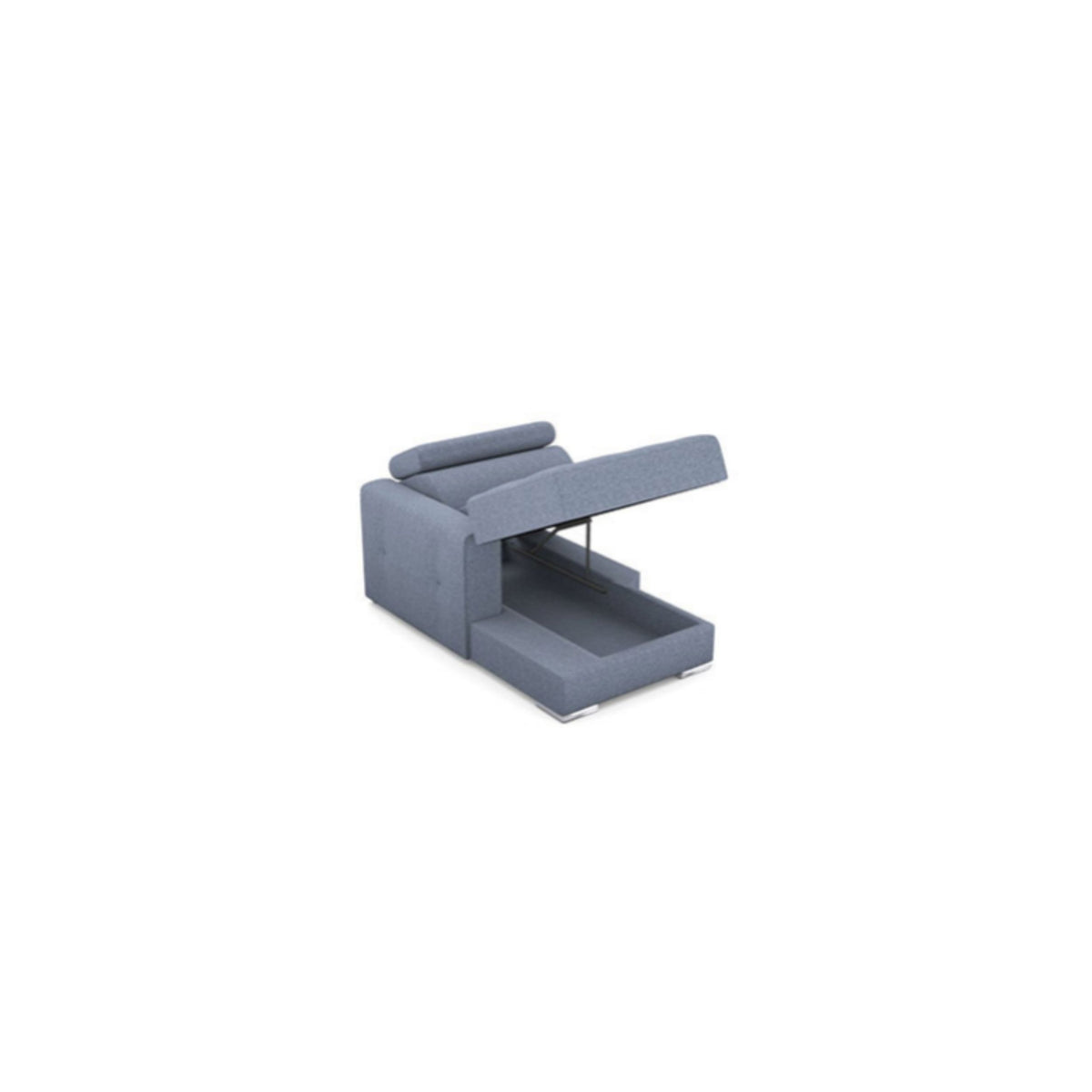 Salon d'angle modulaire Quartz — Gris clair chiné