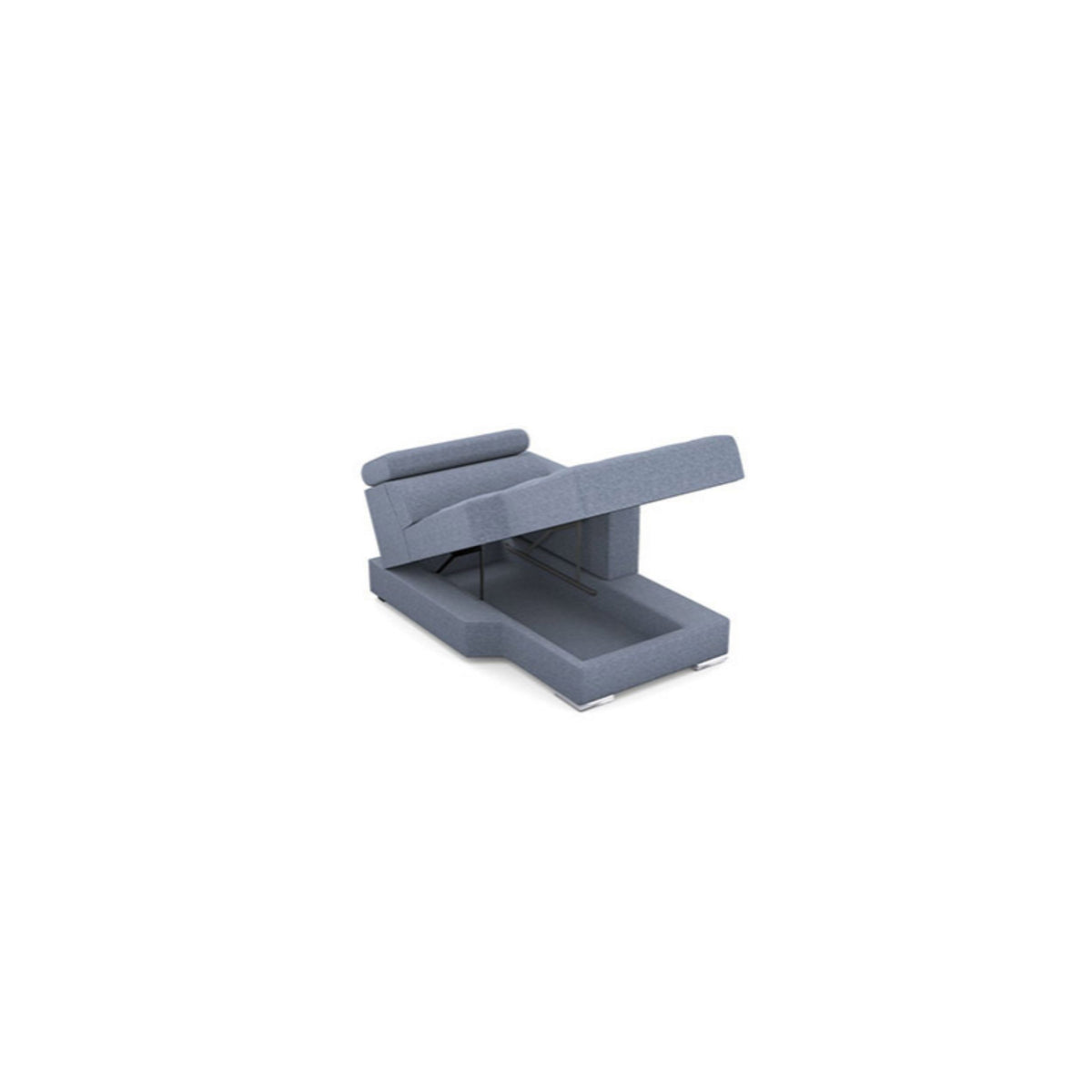 Salon d'angle modulaire Quartz — Gris clair chiné