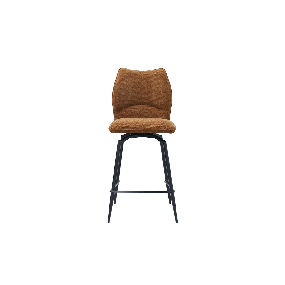 Chaise de comptoir Lara — Pivotante, tissu