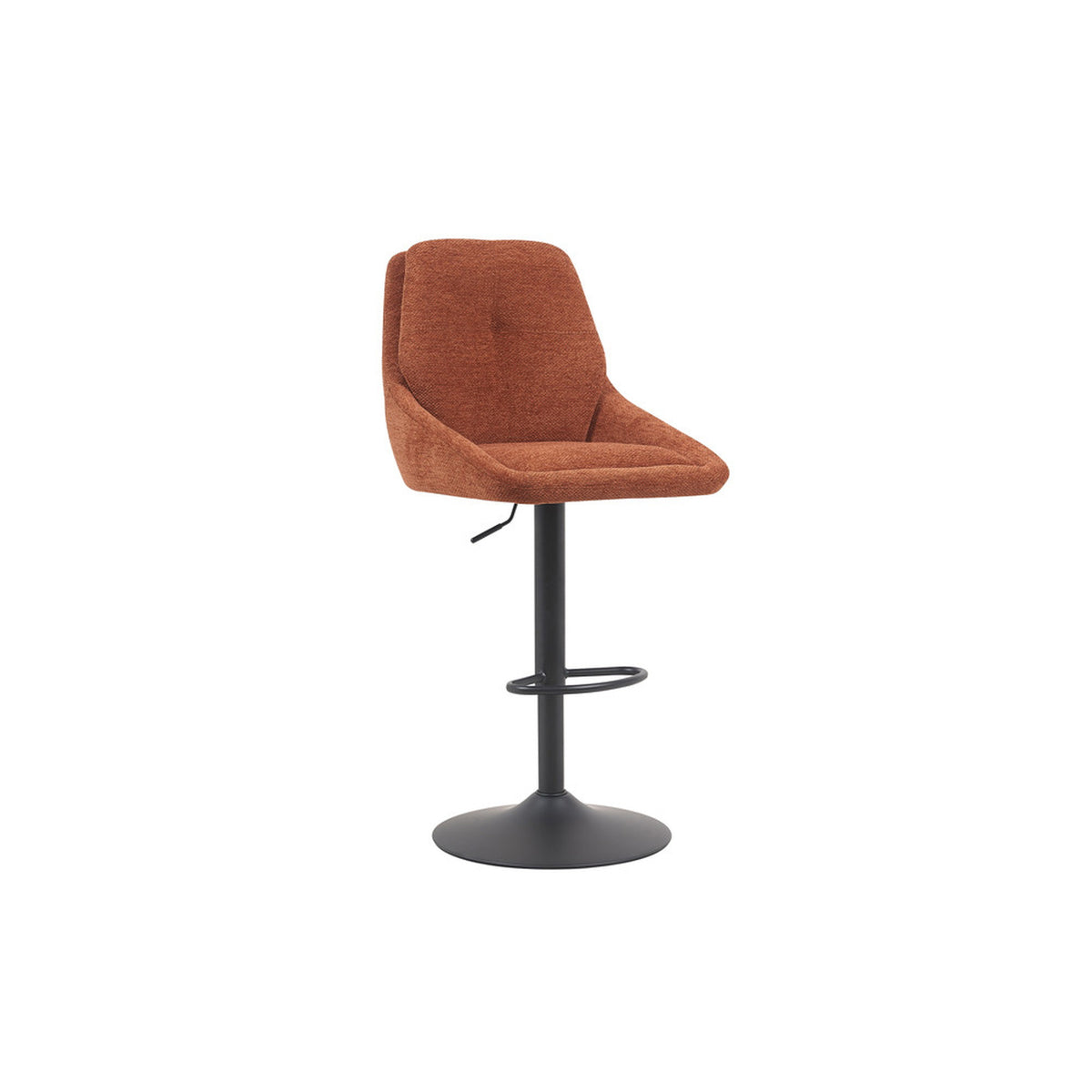 Chaise de bar Sabine — Tissu, pivotante