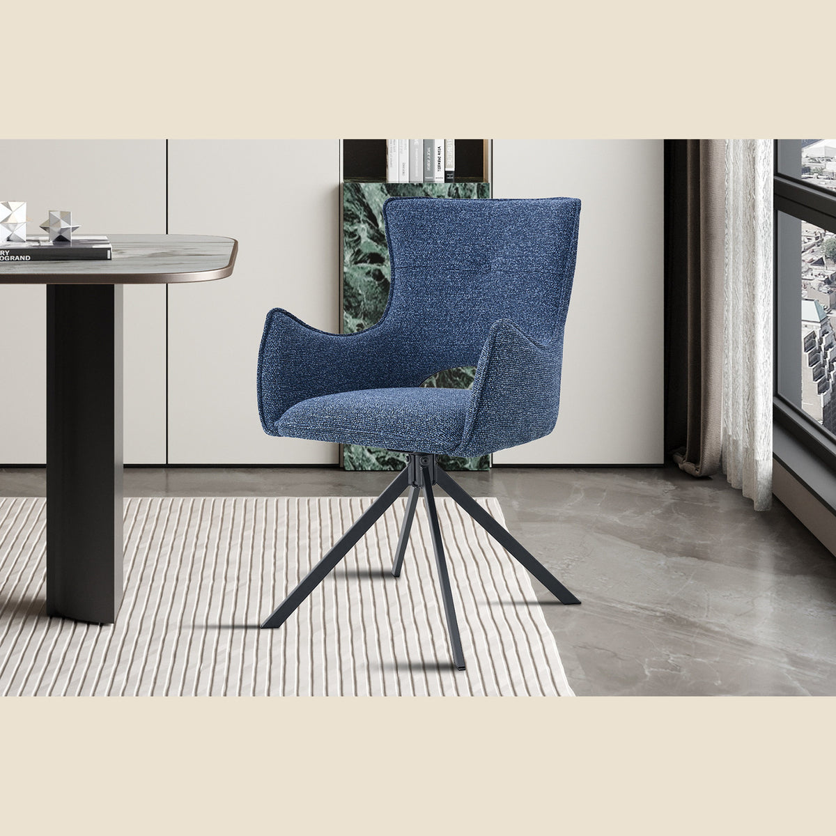 Chaise Billy pivotante — Tissu