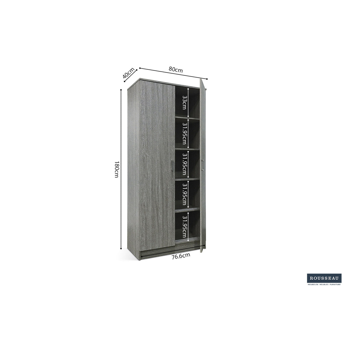 Armoire de rangement Ray — 2 ou 3 portes