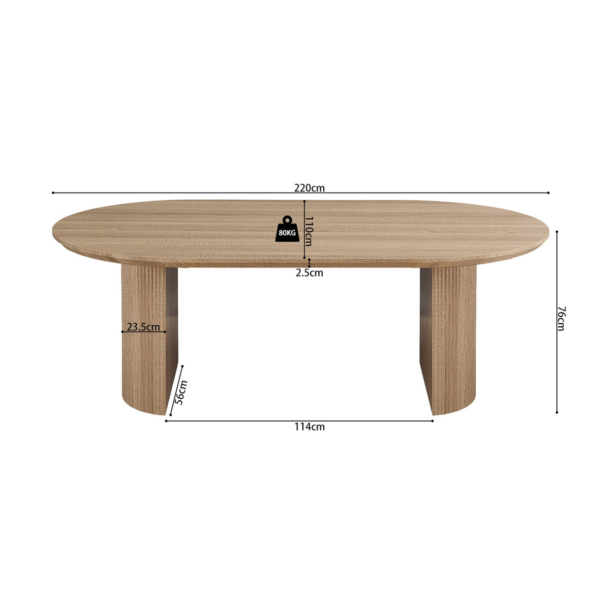 Table Lagos — Ovale ou ronde