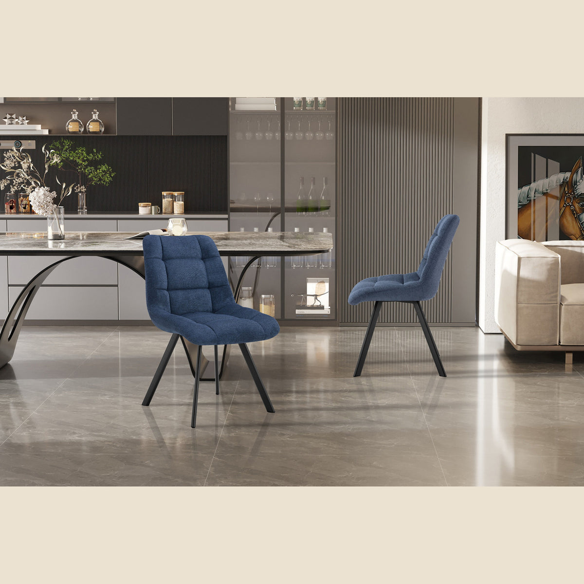 Chaise Lizzy — Tissu