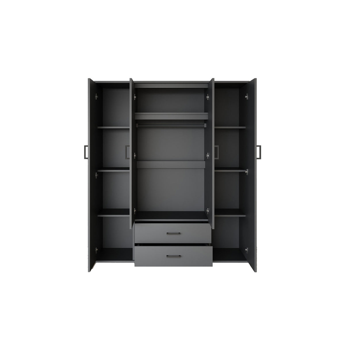 Armoire Marc — Portes battantes avec miroir