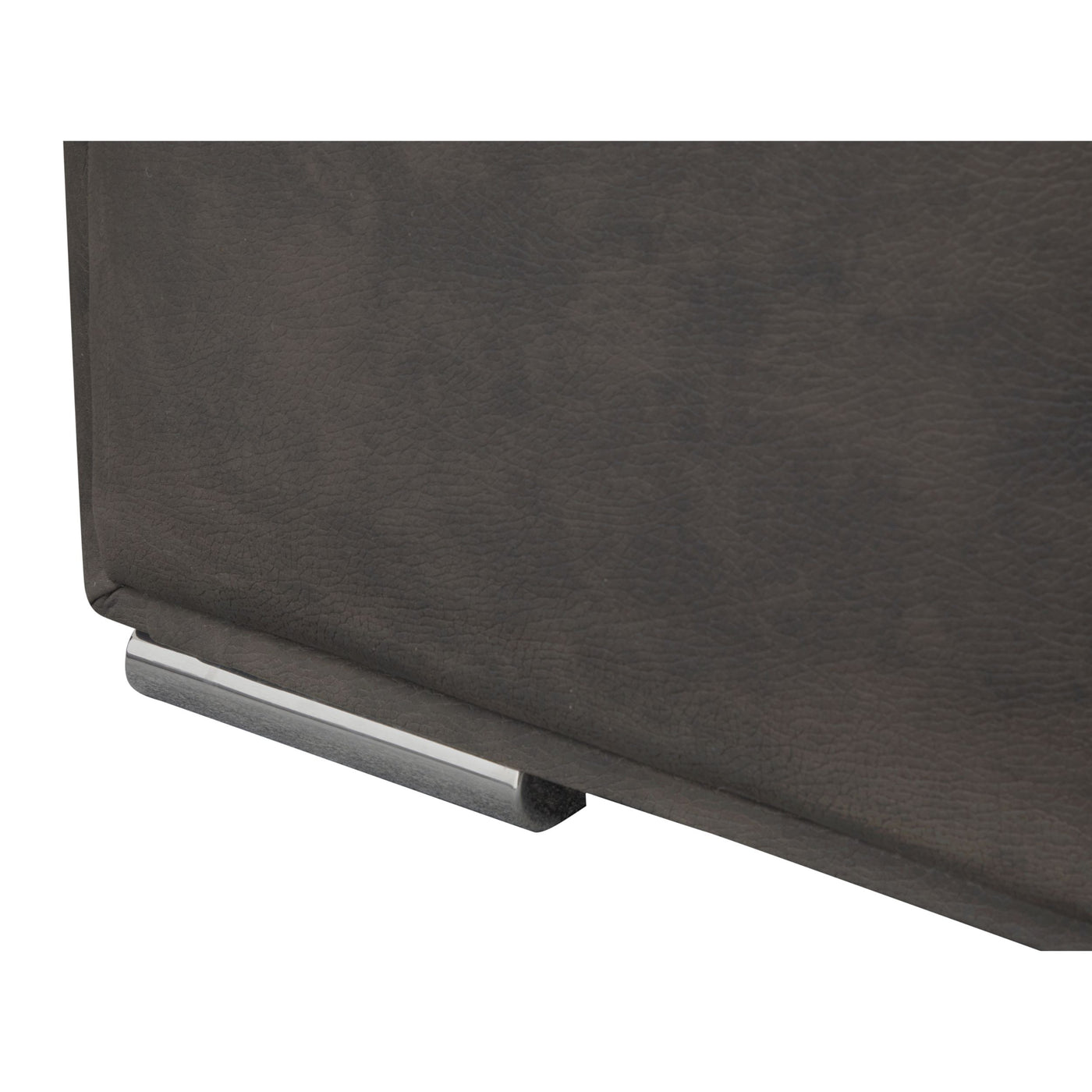 Finition d’angle TEXAS NOIR du boxspring Azalea, gros plan