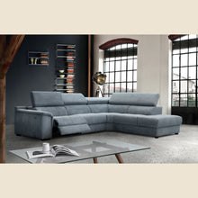 Salon d'angle modulaire Atlanta — Gris bleuté
