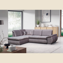 Canapé d'angle convertible Caro — Gris taupe