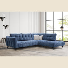 Salon d'angle modulaire Elmo — Bleu chiné