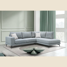 Salon d'angle modulaire Eston — Gris bleuté