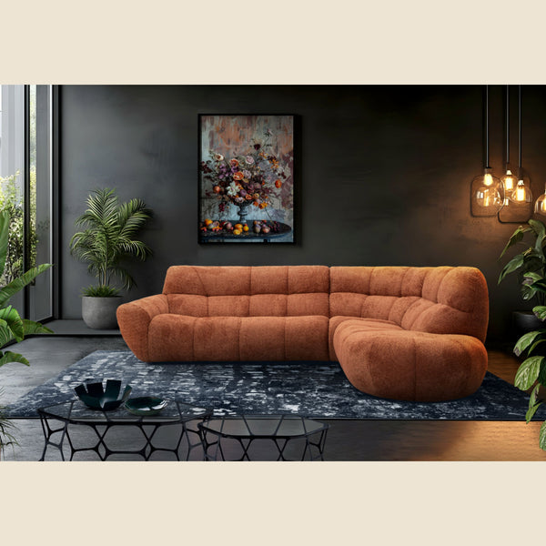 Salon d'angle modulaire Jack — Terracotta