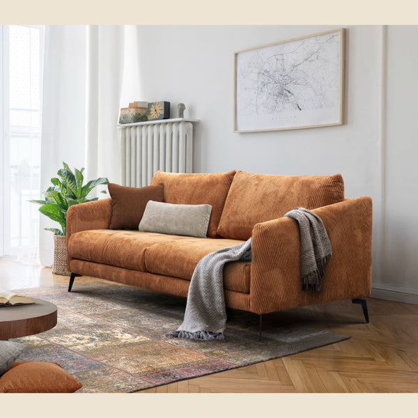 Salon d'angle modulaire Josh — Cognac
