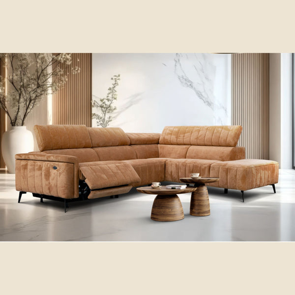Salon d'angle modulaire Onyx — Caramel
