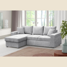 Canapé d'angle convertible Pepe — Gris clair