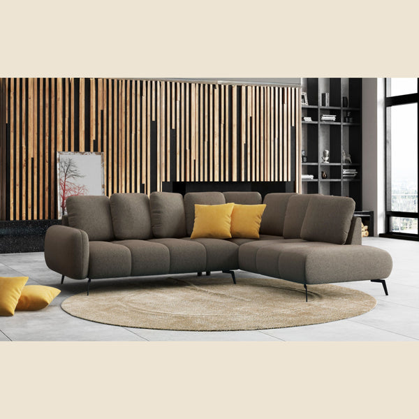 Salon d'angle modulaire Pralin — Taupe