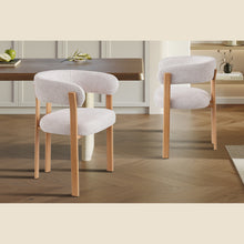 Chaise avec accoudoirs Julia — Tissu chiné