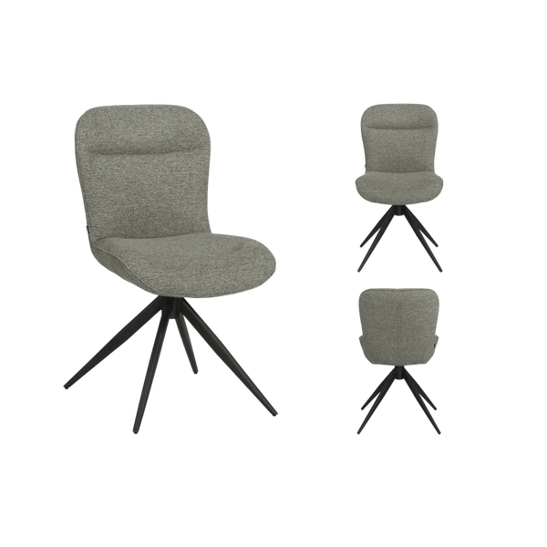 Chaise Argentina 1 place (lot de 2) — Tissu