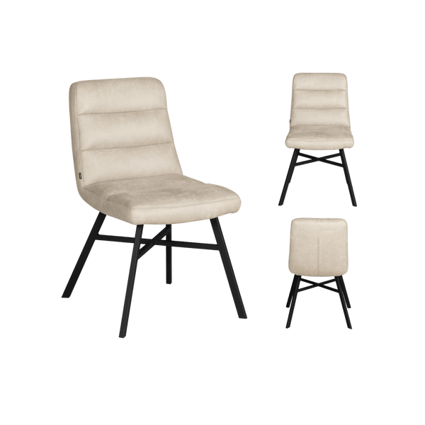 Chaise Bowie 1 place (lot de 2) — Microfibre
