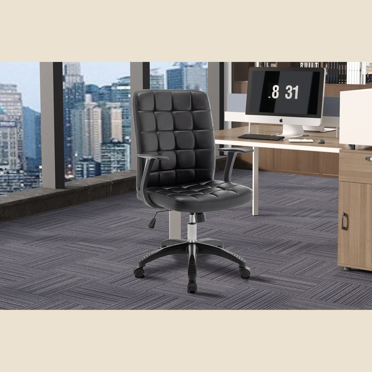 Chaise de bureau Luka — Simili cuir