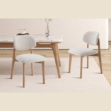Chaise Carmen — Chêne massif et tissu