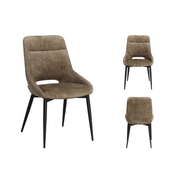 Chaise Chili 1 place (lot de 2) — Tissu