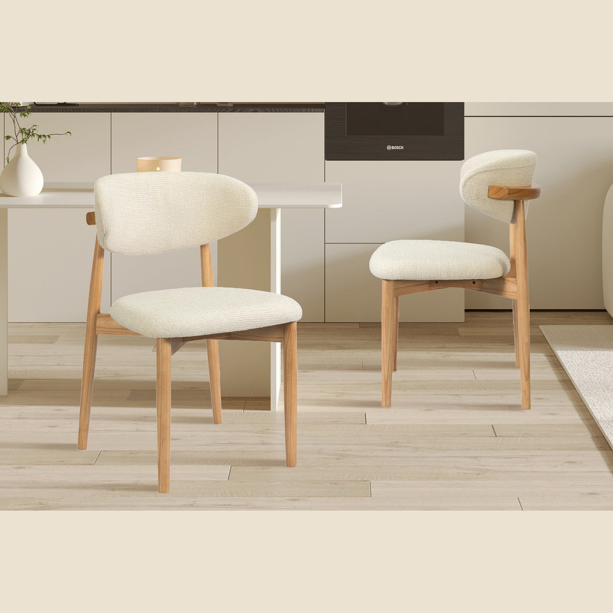 Chaise de comptoir Clara — Frêne massif