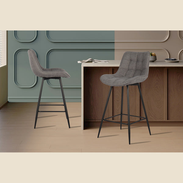 Chaise de comptoir Ariba — Tissu