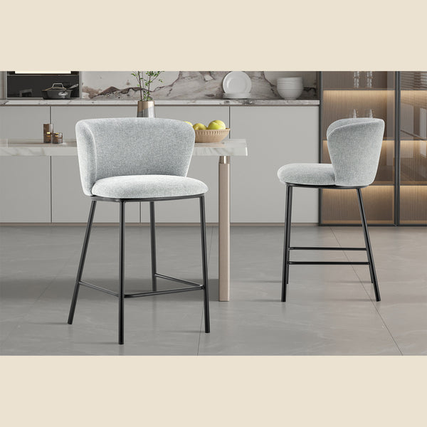 Chaise de comptoir Arthur — Tissu