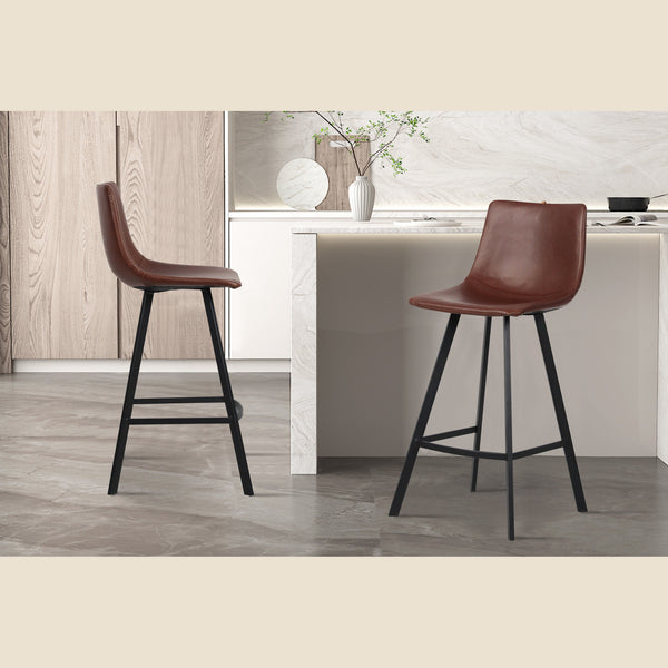 Chaise de comptoir Ozan — Simili cuir