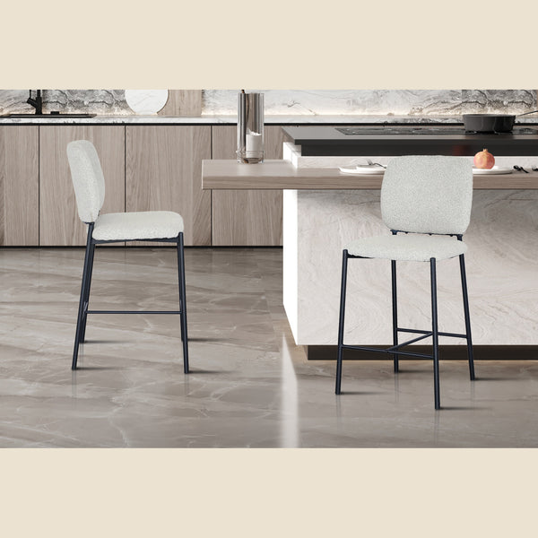 Chaise de comptoir Sophia — Tissu
