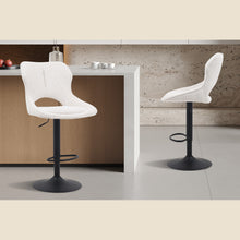 Chaise de bar Mori — Tissu, hauteur réglable
