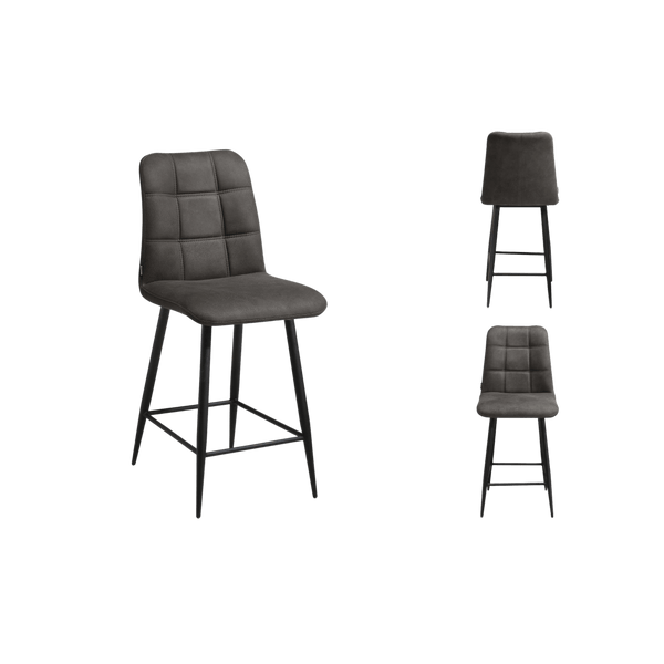 Chaise de bar Dex (lot de 2) — Microfibre