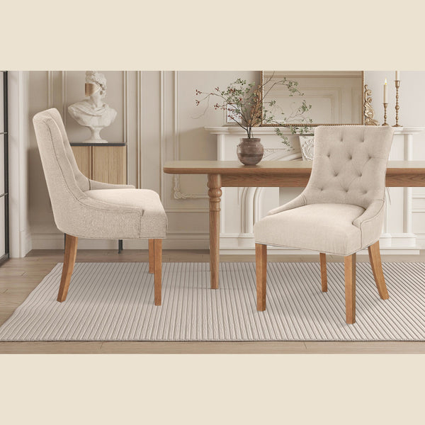 Chaise Fancy — Tissu capitonné