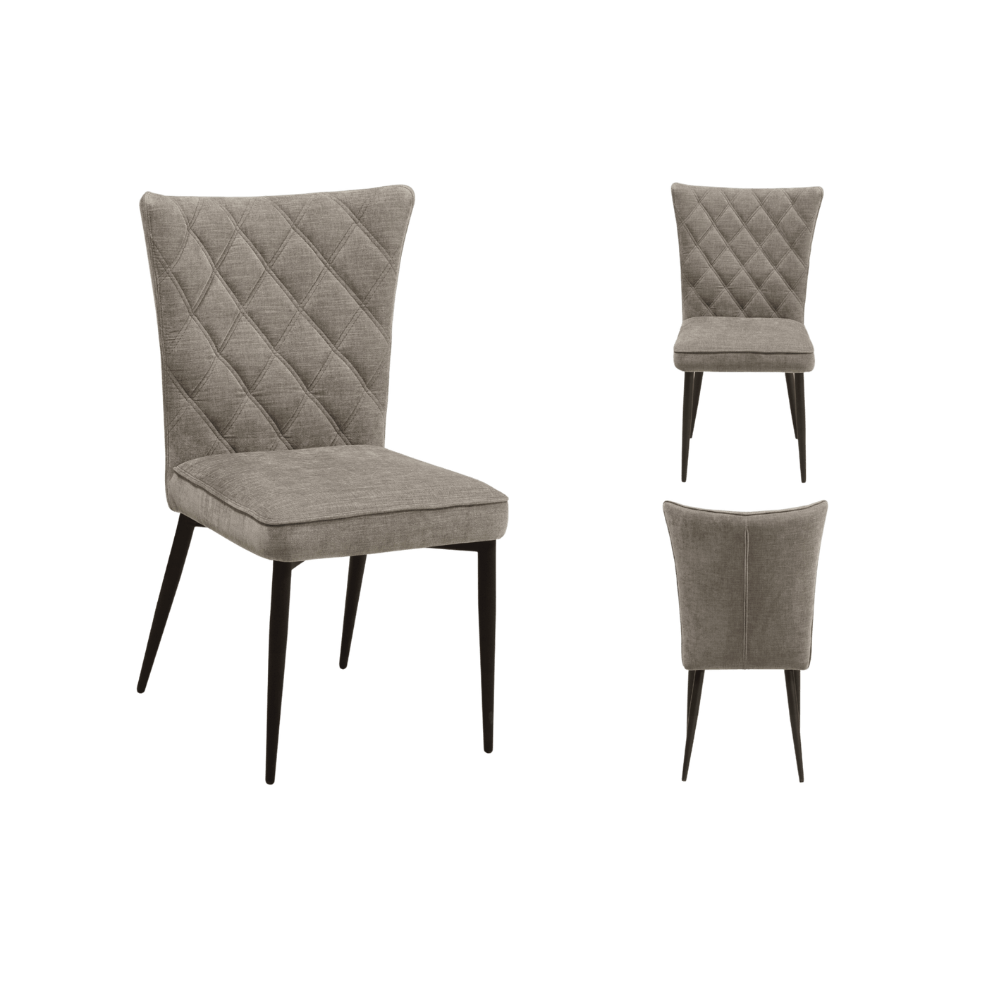 Chaise Ferry 1 place (lot de 2) — Tissu