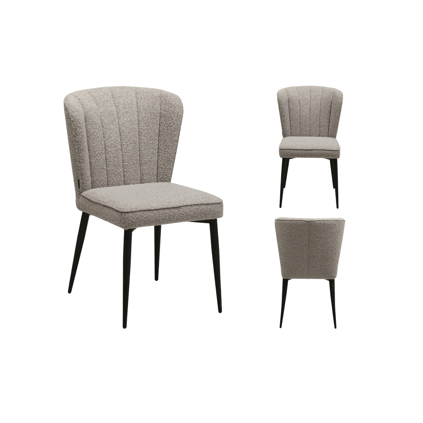 Chaise Fourty 1 place (lot de 2) — Tissu