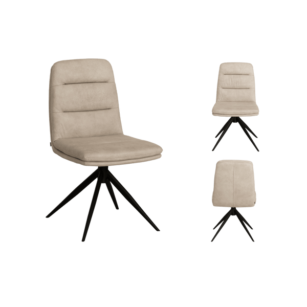 Chaise Giza 1 place (lot de 2) — Microfibre
