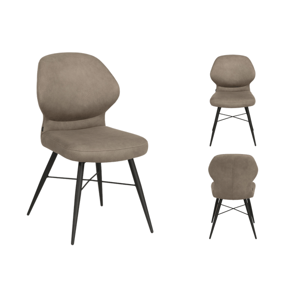 Chaise Jamaica 1 place (lot de 2) — Microfibre